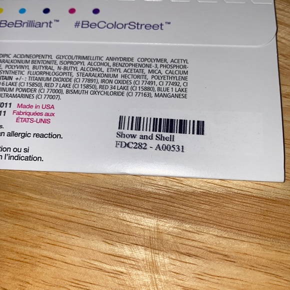 “Show and Shell” Color Street, 100% Nail Polish Strips - Picture 4 of 4